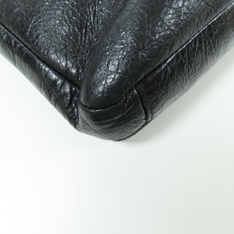 BALENCIAGA 牛皮皮革2 Way Shoulder Bag銀扣手挽肩背兩用袋-7