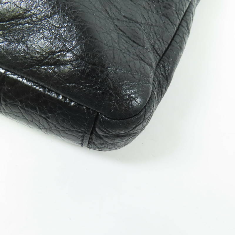 BALENCIAGA 牛皮皮革2 Way Shoulder Bag銀扣手挽肩背兩用袋-8