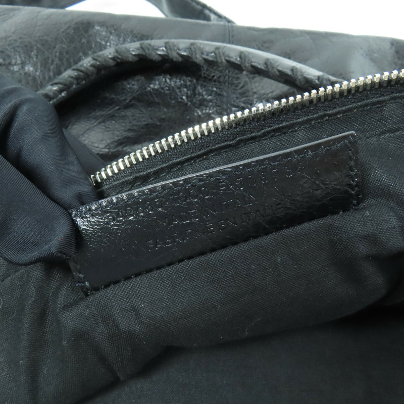 BALENCIAGA 牛皮皮革2 Way Shoulder Bag銀扣手挽肩背兩用袋-14