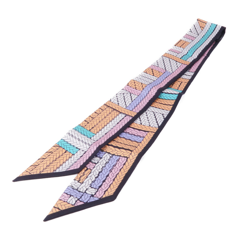 HERMES 絲質Twilly絲巾-1