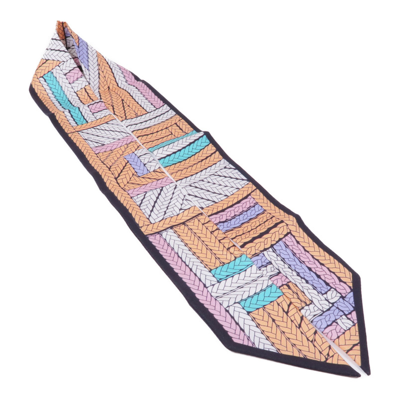 HERMES 絲質Twilly絲巾-3