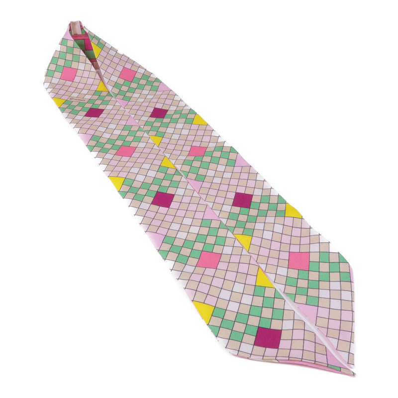 HERMES 絲質Twilly絲巾-3