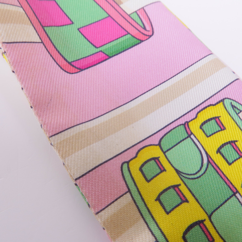 HERMES 絲質Twilly絲巾-8