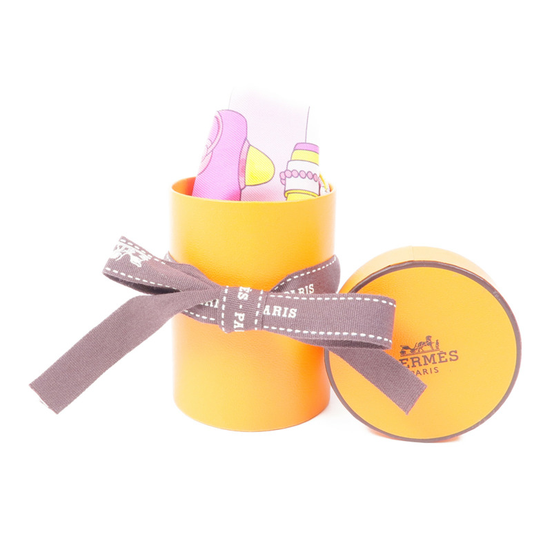 HERMES 絲質Twilly絲巾-9