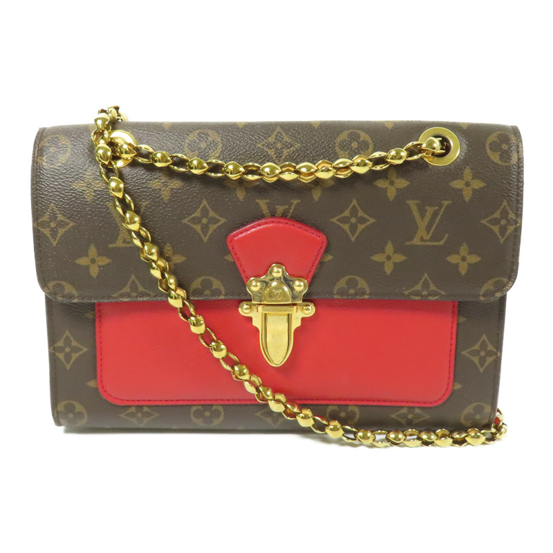LOUIS VUITTON Monogram Victoire金扣鏈帶肩背袋-0