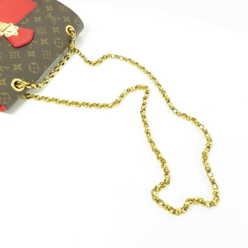 LOUIS VUITTON Monogram Victoire金扣鏈帶肩背袋-9