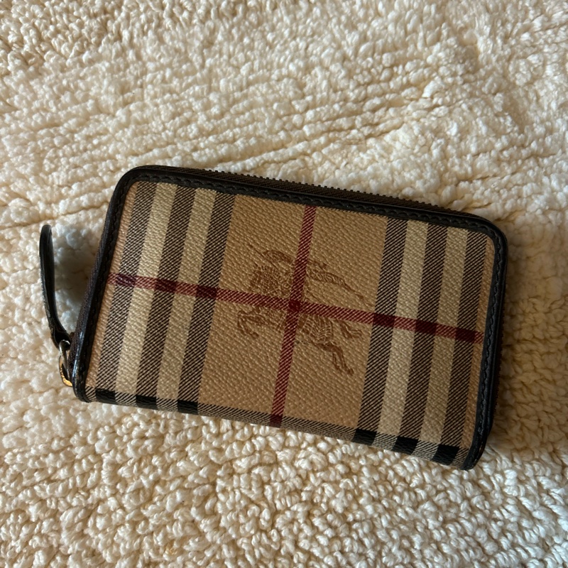 BURBERRY拉鍊短夾-0