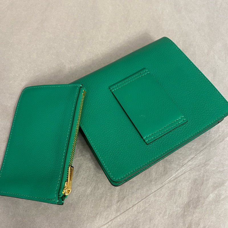 HERMES 薄荷綠roulis 豬鼻子包零錢包 Z刻-2
