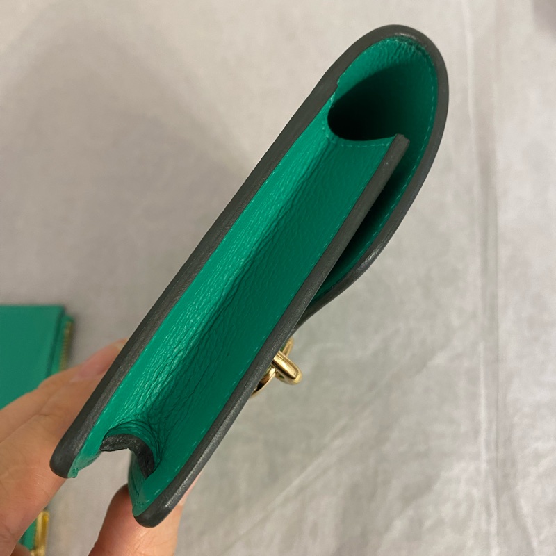 HERMES 薄荷綠roulis 豬鼻子包零錢包 Z刻-4