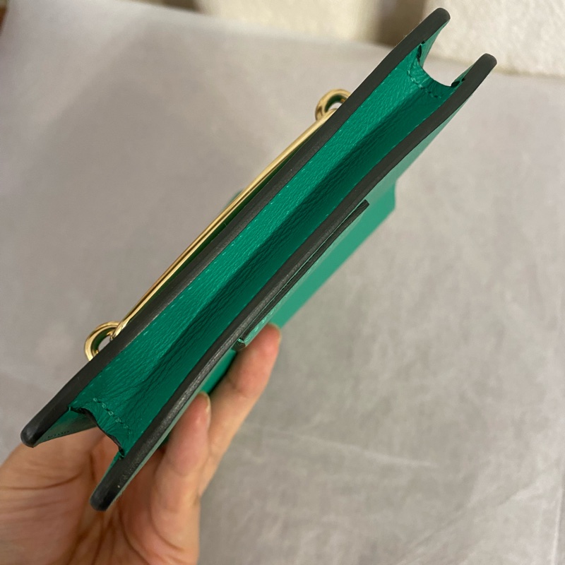 HERMES 薄荷綠roulis 豬鼻子包零錢包 Z刻-7