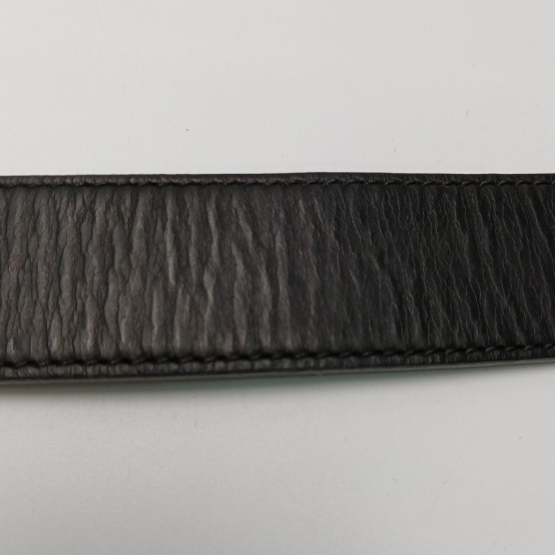 Loewe Anagram牛皮拼色金屬扣雙面腰帶-11