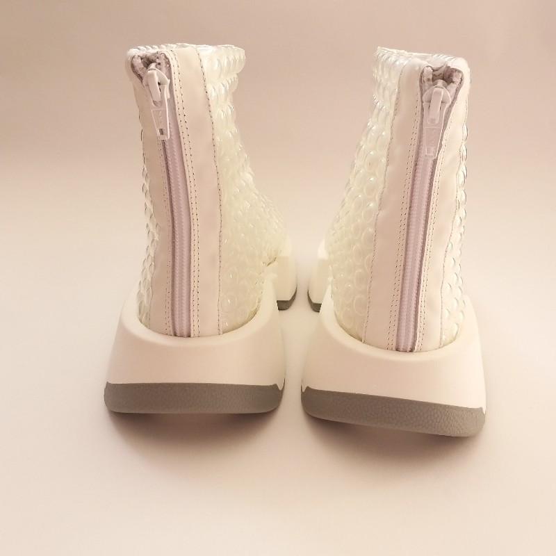 【未使用】MM6 Maison Margiela 波波纹運動款短靴 37.5-4