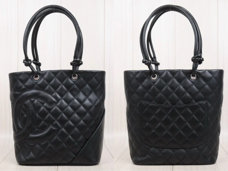 「JL精品代購」98新 香奈兒康鵬so black菜籃子mm-2