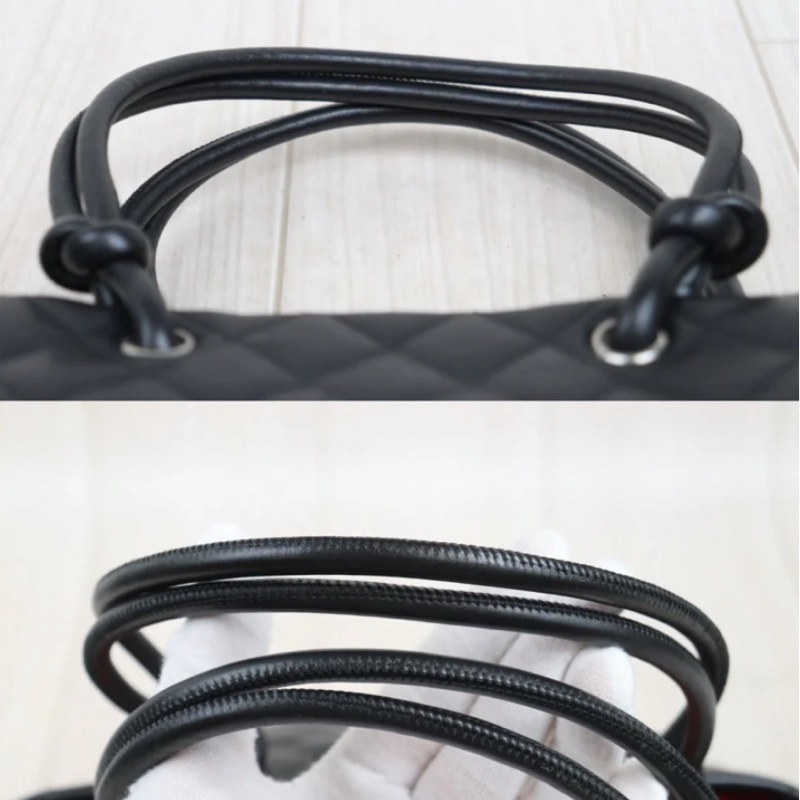 「JL精品代購」98新 香奈兒康鵬so black菜籃子mm-5