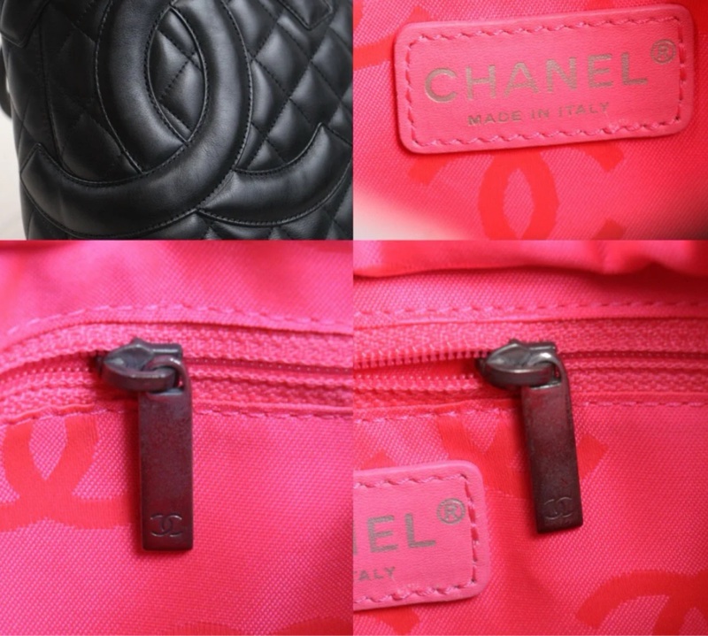 「JL精品代購」98新 香奈兒康鵬so black菜籃子mm-8