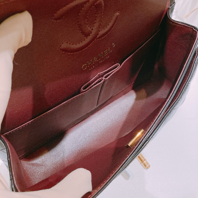 TW4436 Chanel香奈兒 經典翻蓋包 CF23 羊皮黑金 Classic Double Flap Bag 23cm Lambskin Black x GHW-12