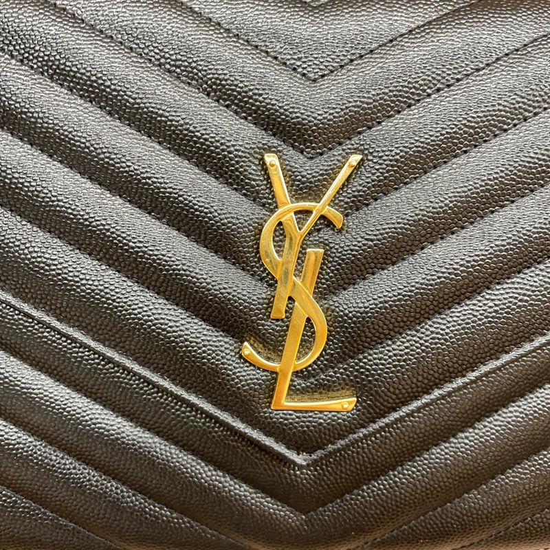 Ysl 黑金手包-9