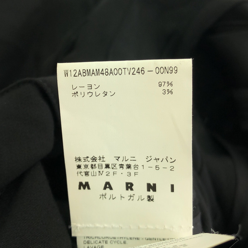MARNI 洋裝 洋裝 W12ABMAM48 A00TN246 人造絲黑 二手 女款-5