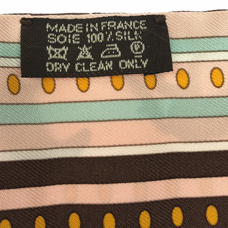 HERMES Twilly 圍巾 絲綢 粉紅色 二手 女士-3