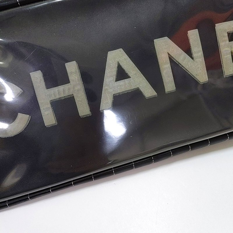 CHANEL托特包 大號 黑色羊皮縫紋單肩包手提包 銀色五金 10開 2條可拆卸肩帶-11