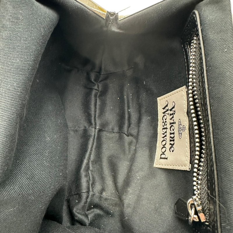 【美收精品】vivienne westwood 黑色銀鍊單肩包 B-745【隔月月中將轉賣至日本 上架期限30天】-6