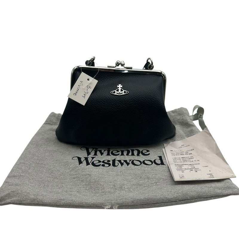 【美收精品】vivienne westwood 黑色銀鍊單肩包 B-745【隔月月中將轉賣至日本 上架期限30天】-9