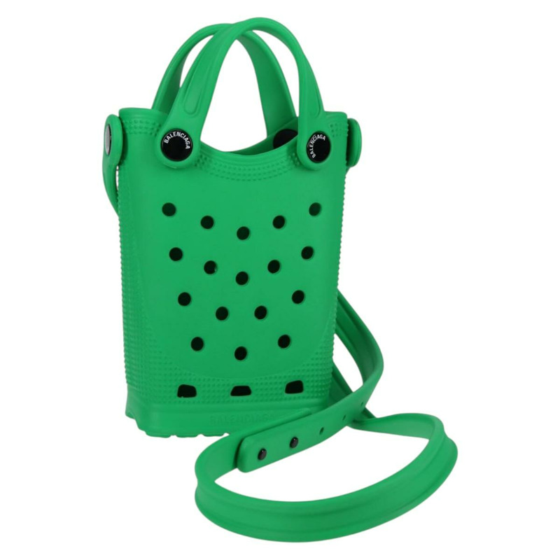 【日本直送】BALENCIAGA 單肩包 橡膠 Crocs 合作款 綠色 正品 137470M-0