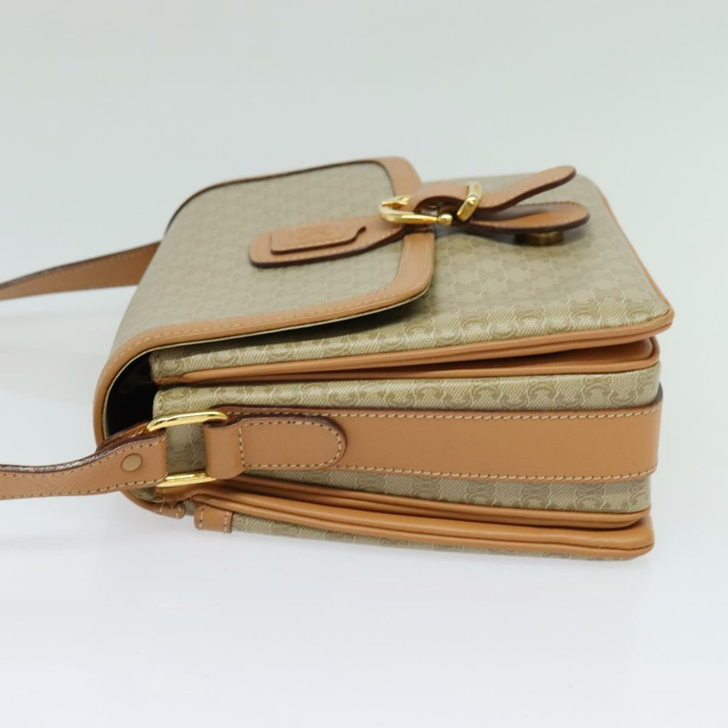 【日本直送】CELINE Macadam帆布肩背包 米色 金色 正品 139137-2