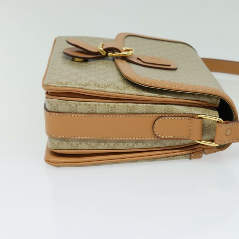 【日本直送】CELINE Macadam帆布肩背包 米色 金色 正品 139137-3