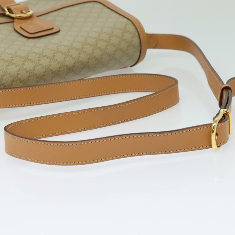 【日本直送】CELINE Macadam帆布肩背包 米色 金色 正品 139137-6