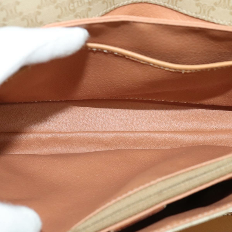 【日本直送】CELINE Macadam帆布肩背包 米色 金色 正品 139137-9