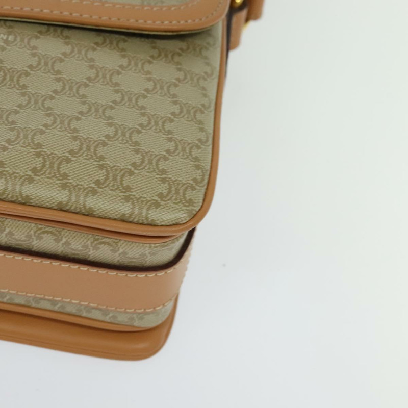 【日本直送】CELINE Macadam帆布肩背包 米色 金色 正品 139137-13