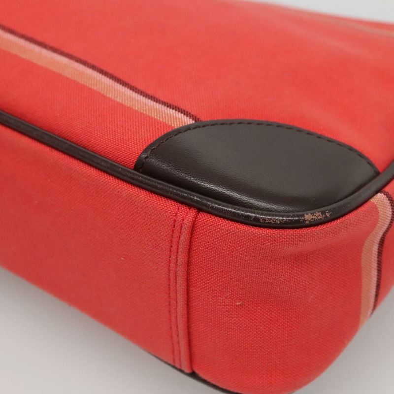 【日本直送】BURBERRY Nova 格紋藍標單肩包帆布紅銀色正品 138283-8