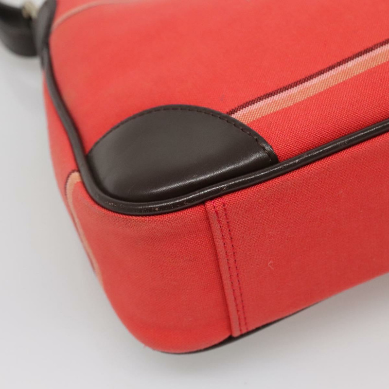 【日本直送】BURBERRY Nova 格紋藍標單肩包帆布紅銀色正品 138283-15