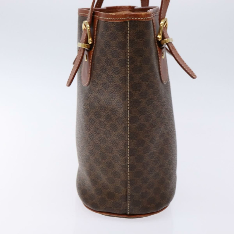 【日本直送】CELINE Macadam 帆布托特包 PVC 棕金色 正品 138457-2