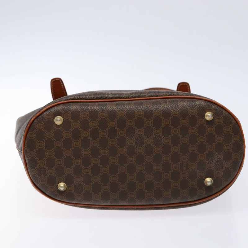 【日本直送】CELINE Macadam 帆布托特包 PVC 棕金色 正品 138457-4