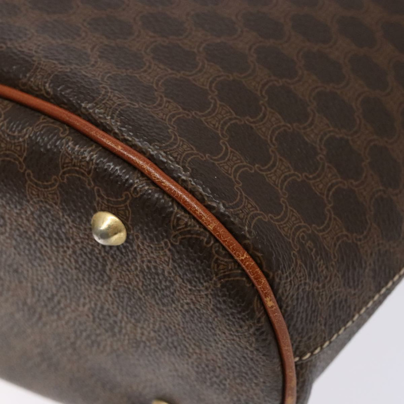 【日本直送】CELINE Macadam 帆布托特包 PVC 棕金色 正品 138457-8