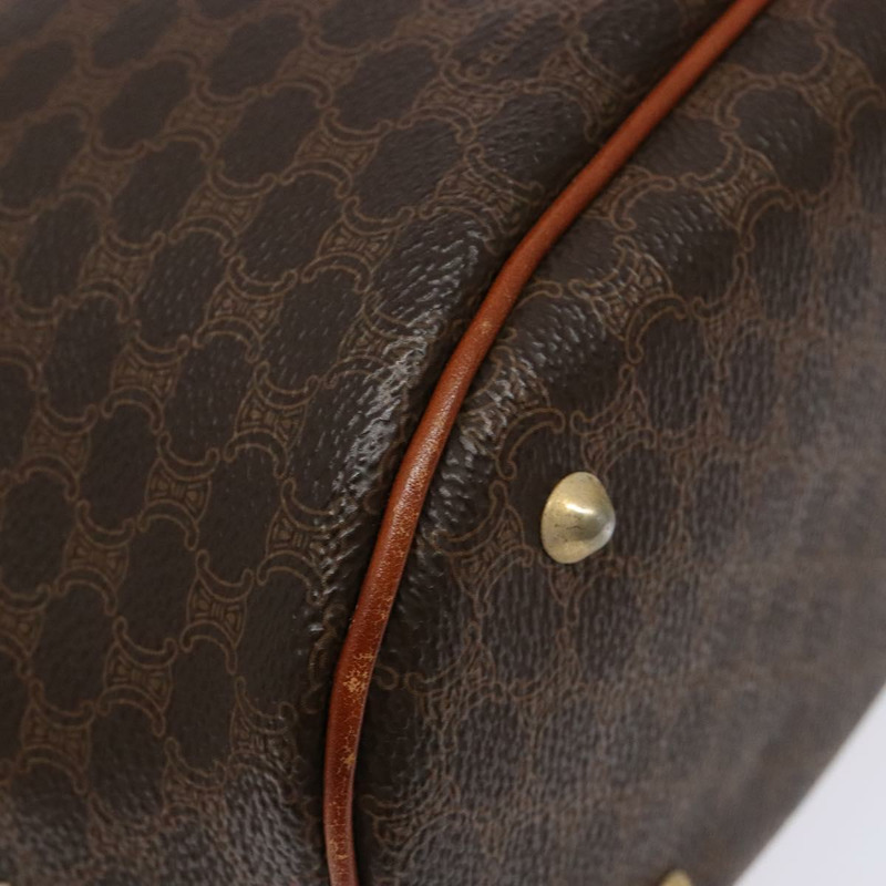 【日本直送】CELINE Macadam 帆布托特包 PVC 棕金色 正品 138457-13