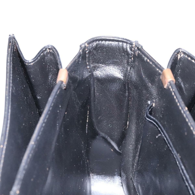 【日本直送】CELINE 馬車圖案肩背包 皮革 黑金 正品 ki5948-19