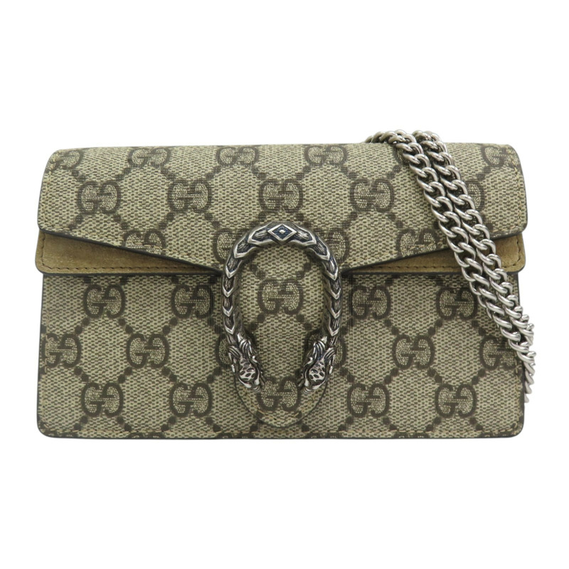 烏木色 GG Supreme帆布 Dionysus 肩背包 476432-0