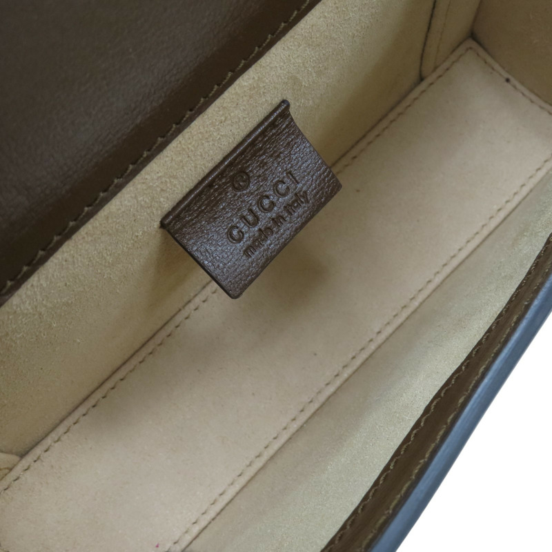 烏木色 GG Supreme帆布 1955 Horsebit Mini 肩背包 699296-4