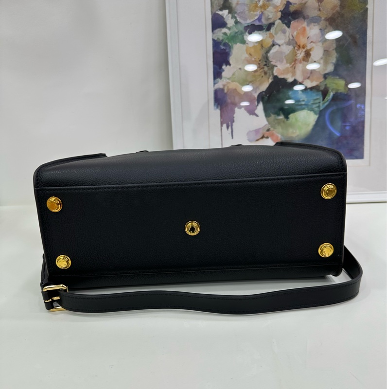 lv路易威登on my side老花拼棕黃中型手袋 閒置 帶膜 尺寸:30.5*24.5*14cm-6