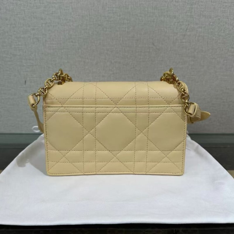 ✨DIOR miss caro 黃色金扣19*12*5 98新 配件:盒子塵袋-5