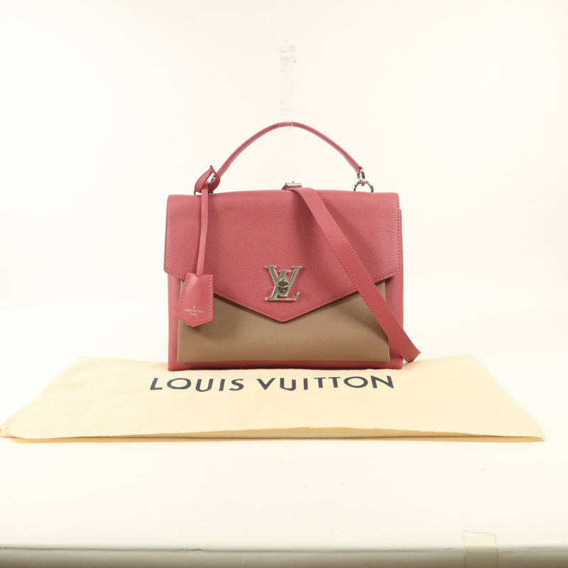 LOUIS VUITTON Vernis My LockMe銀扣手挽肩背兩用袋-13