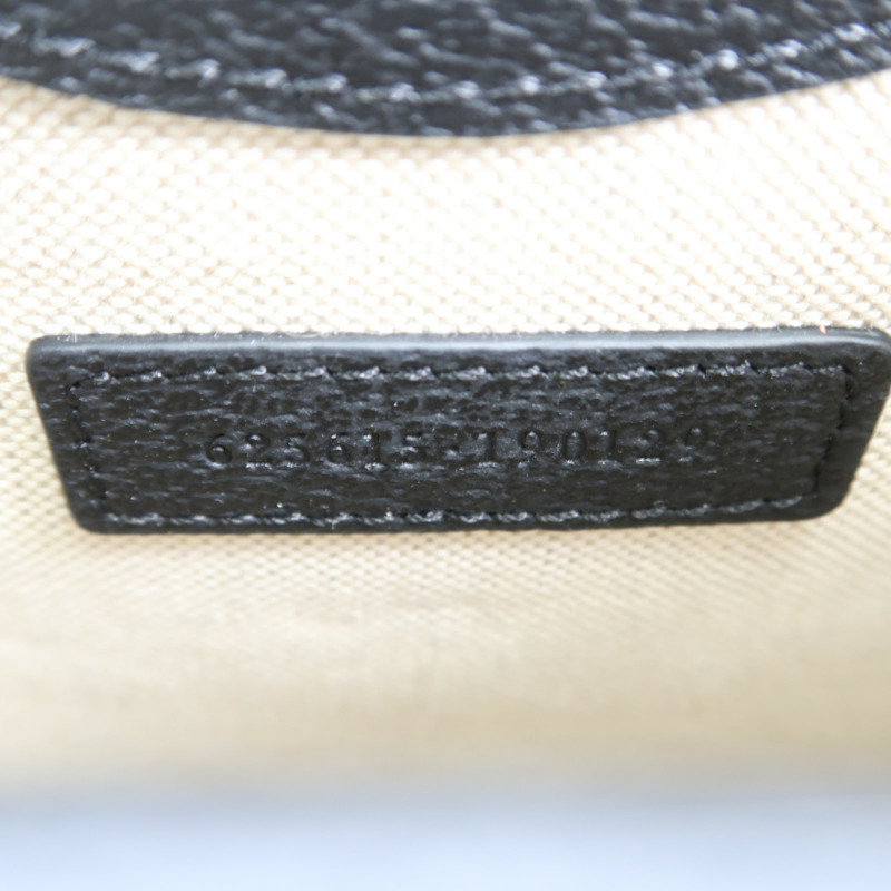 GUCCI 帆布Horsebit 1955 Mini金扣肩背袋-6