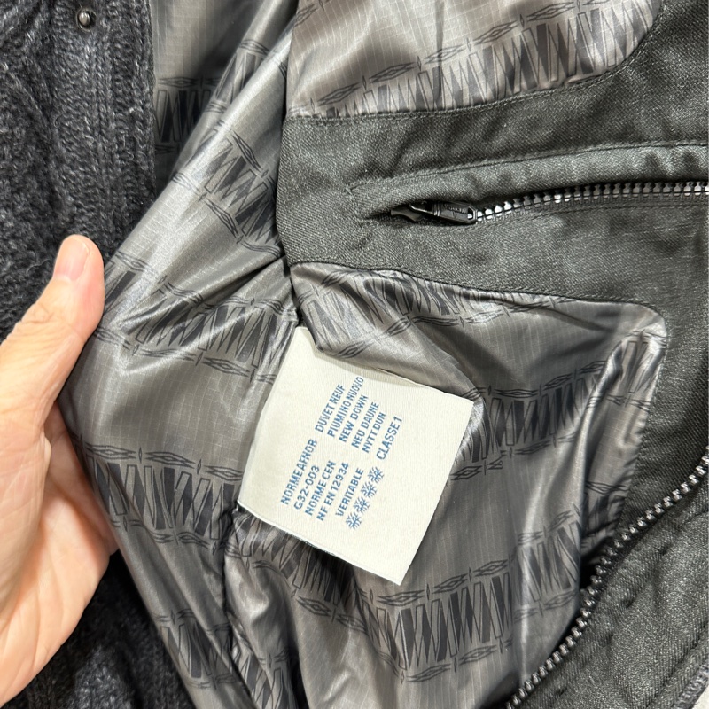 moncler 深灰色 毛線 羽絨外套 外套 夾克 風衣-22