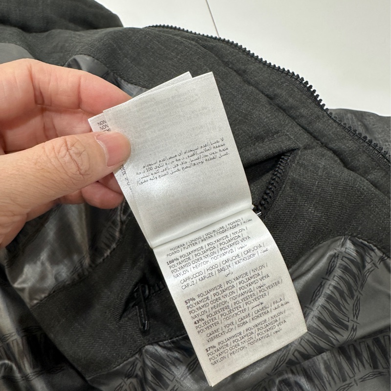 moncler 深灰色 毛線 羽絨外套 外套 夾克 風衣-25