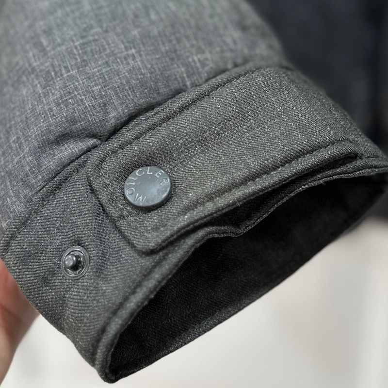 moncler 深灰色 毛線 羽絨外套 外套 夾克 風衣-28