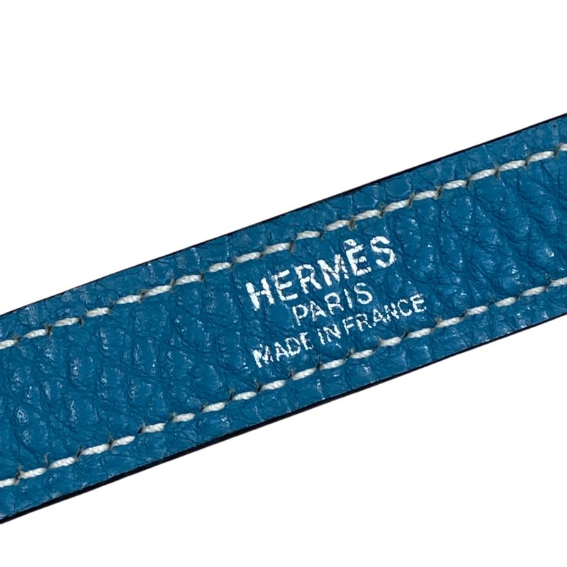 HERMES 愛馬仕 KELLY 32 外縫 🄸刻 皮革 手提包 藍色 銀釦-26