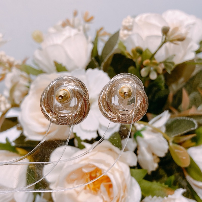TW4438 Chanel 香奈兒圓形扭紋經典Coco Logo耳環Circle Cc Logo Earrings-4